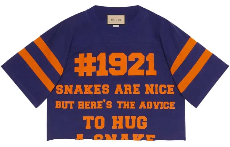 GUCCI 1921 L'Aveugle Par Amour Crop Köynək