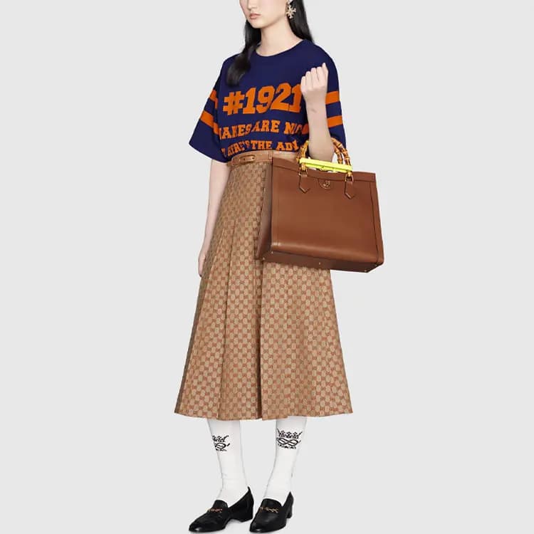 GUCCI 1921 L'Aveugle Par Amour Crop Köynək 3