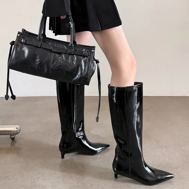 AIQINISHA Knee-high Boots 3.5 Cm Women's 3