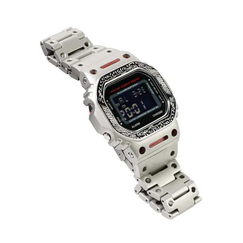 Kapten CASIO DW-5600 Seriyası Metal Qoruyucu Korpus və Kəmər Dəsti Unisex 5