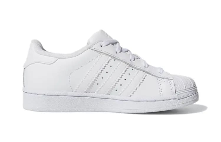 Adidas Originals SUPERSTAR Uşaq Skeyt Ayaqqabısı Ağ 2