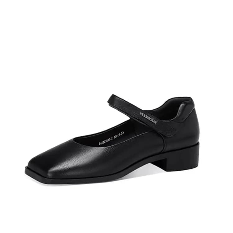 JESSICA SOPHIA Sheepskin Fashion Elegant Versatile Mary Jane Shoes Women's