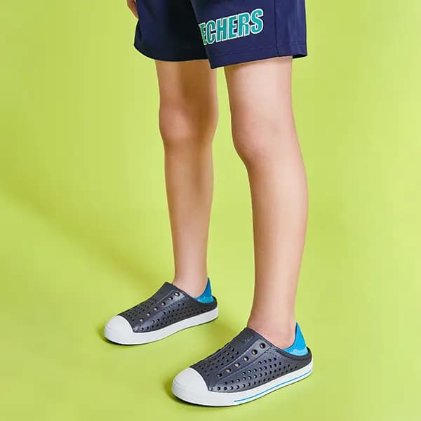 Skechers Uşaq Səndəli Mavi/Qara 12