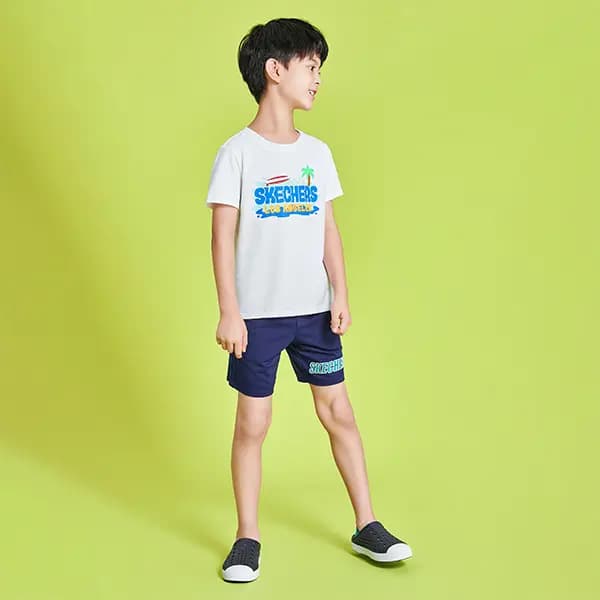 Skechers Uşaq Səndəli Mavi/Qara 8