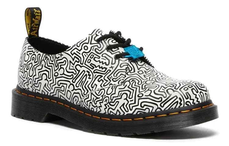 Dr.Martens Keith Haring 1461 Printed Qadın Ayaqqabısı Qara/Ağ 3