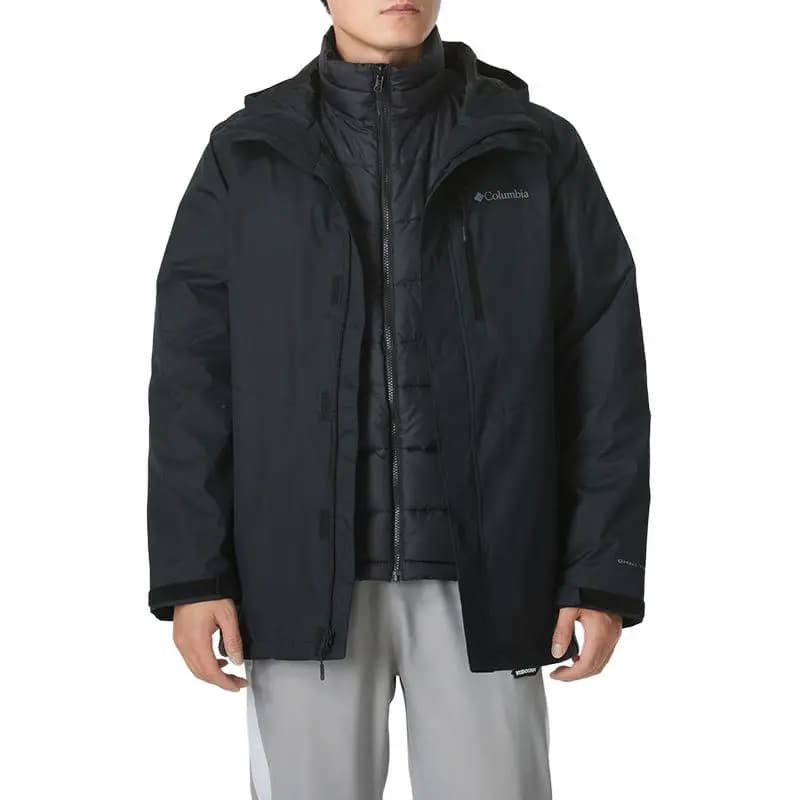 Columbia Oak Harbor Waterproof, Windproof, UV Protection, Thermal Windbreaker Jacket Men's Black 3