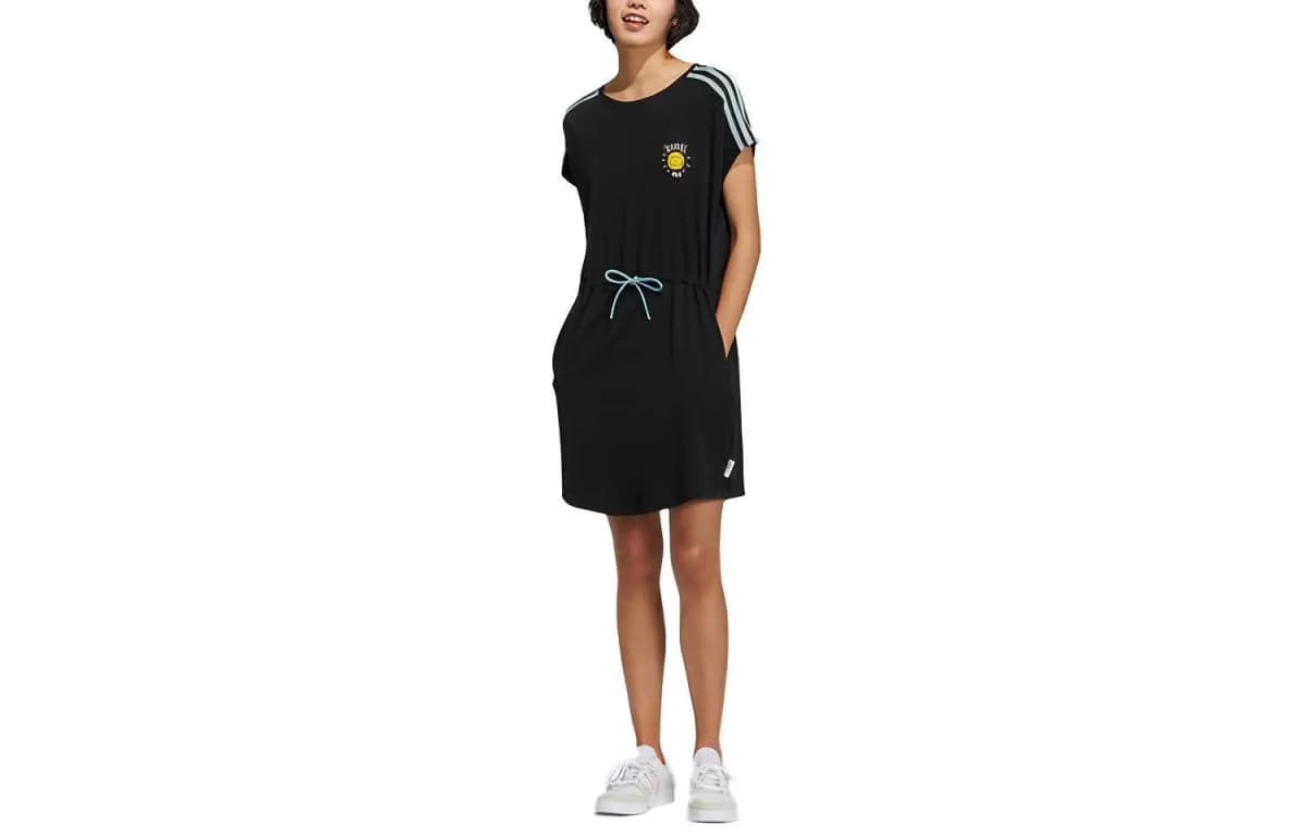 adidas neo W Smly Drss Qadın Qısaqol Don Qara