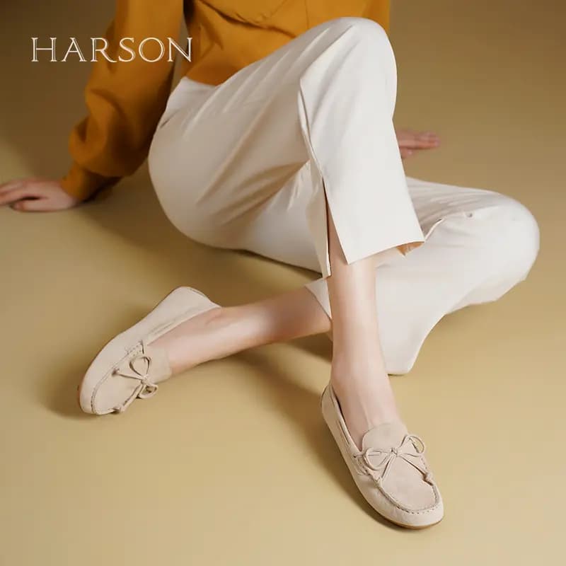 HARSON Qadın Beanie Ayaqqabısı Bej 5