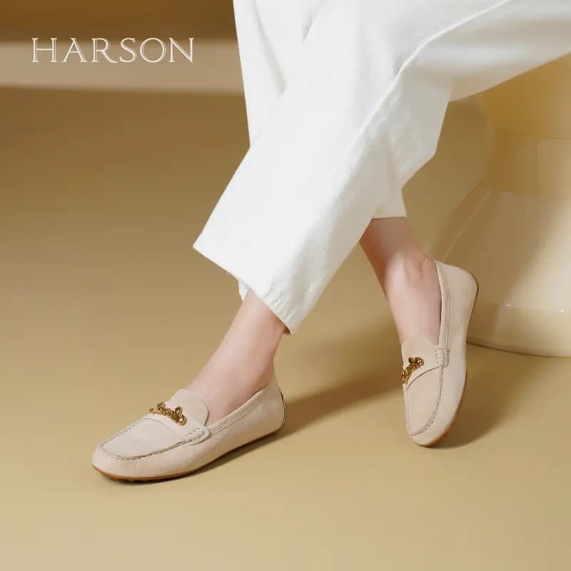 HARSON Gommino Loafers Women's 6
