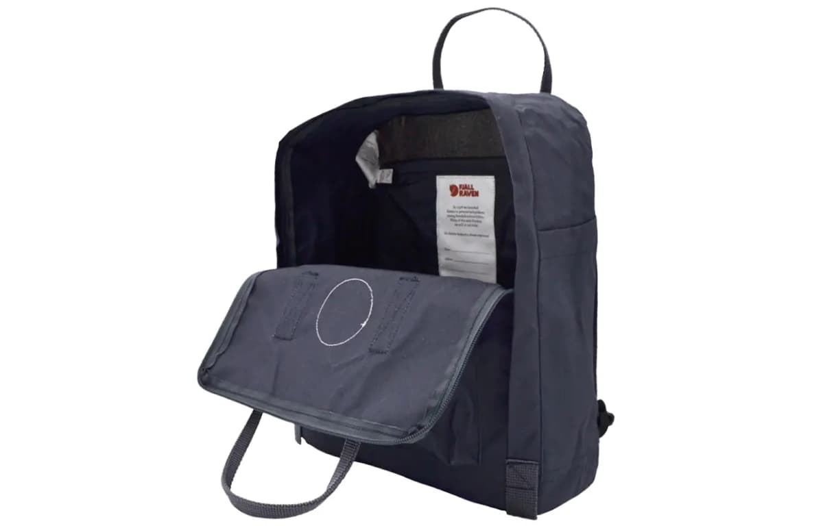 Fjallraven 16L Backpack Outdoor Bag Polyester Graphite Black Women's 4