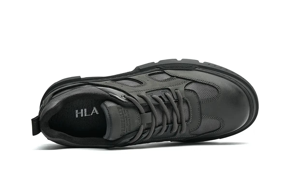 HLA Microfiber Leather Retro Casual Work Shoes Men's 10