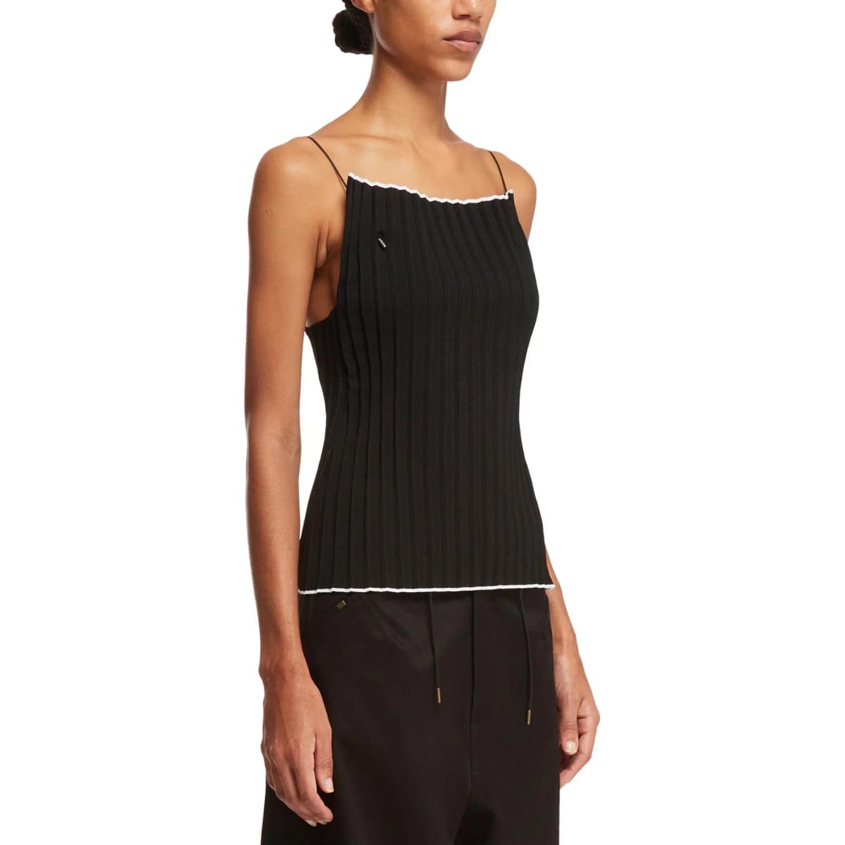 Jacquemus Plisse Knit Camisole 'Black' 4