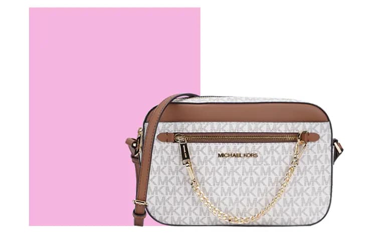 MICHAEL KORS PVC Kamera Çantası Qadın Vanilla 4