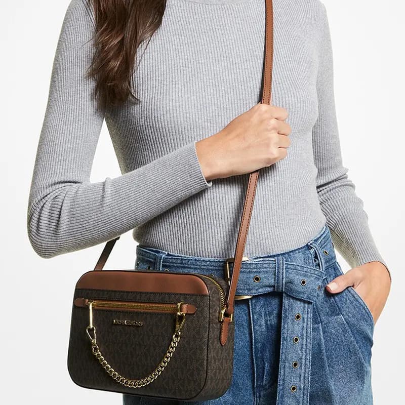 MICHAEL KORS Jet Set Qadın Çantası Qəhvəyi 7