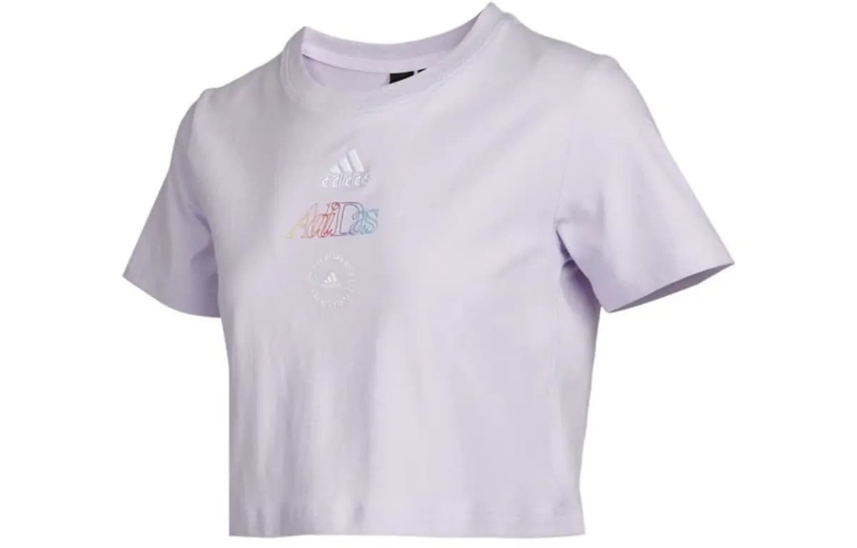 Adidas Qadın Crop Top Bənövşəyi