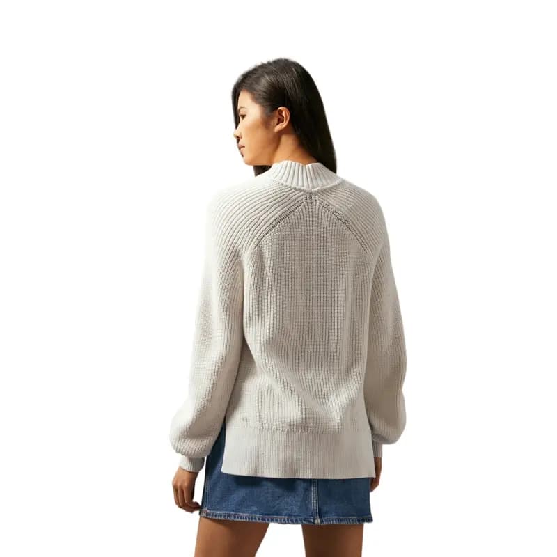 CALVIN KLEIN Casual Commute Contrast Logo Qadın Uzunqol Köynəyi 11