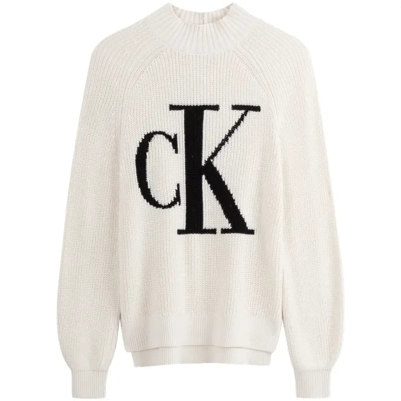 CALVIN KLEIN Casual Commute Contrast Logo Qadın Uzunqol Köynəyi 6