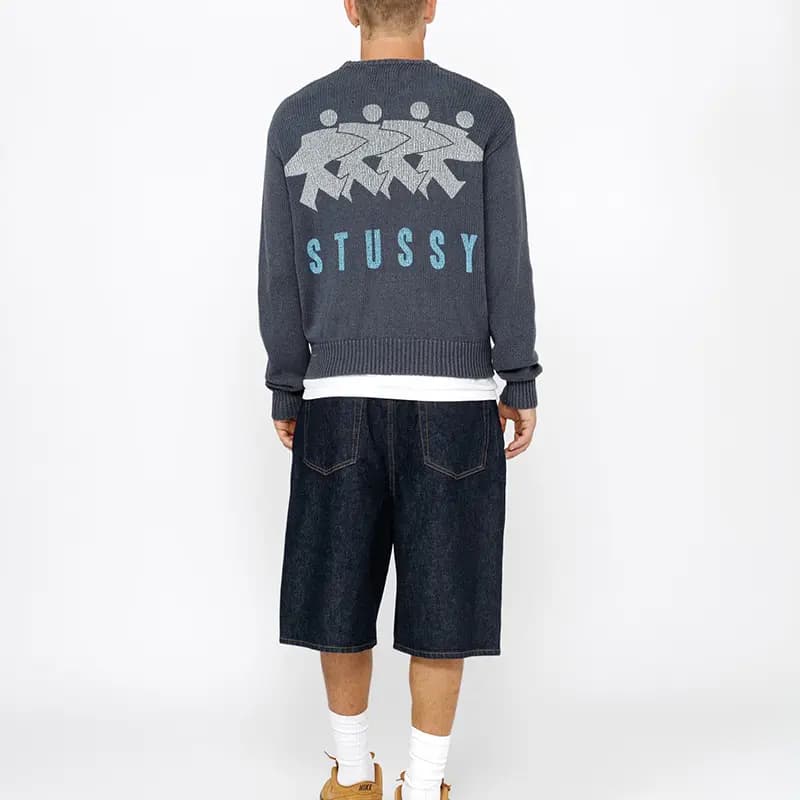 Stussy Surfman Icon Pambıq Sviter 5