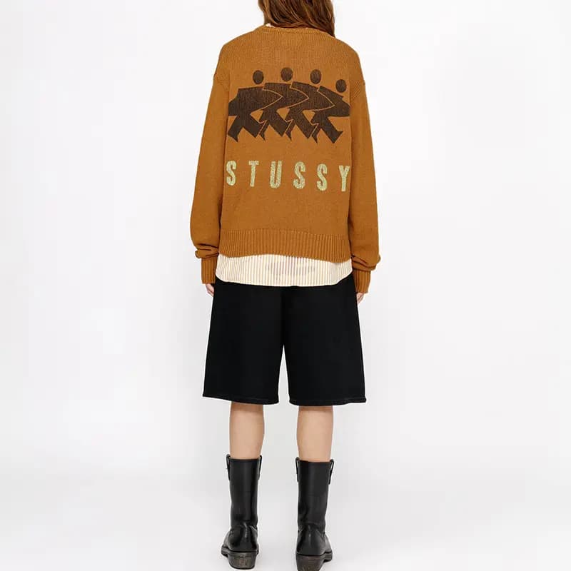 Stussy Surfman Icon Pambıq Sviter 16