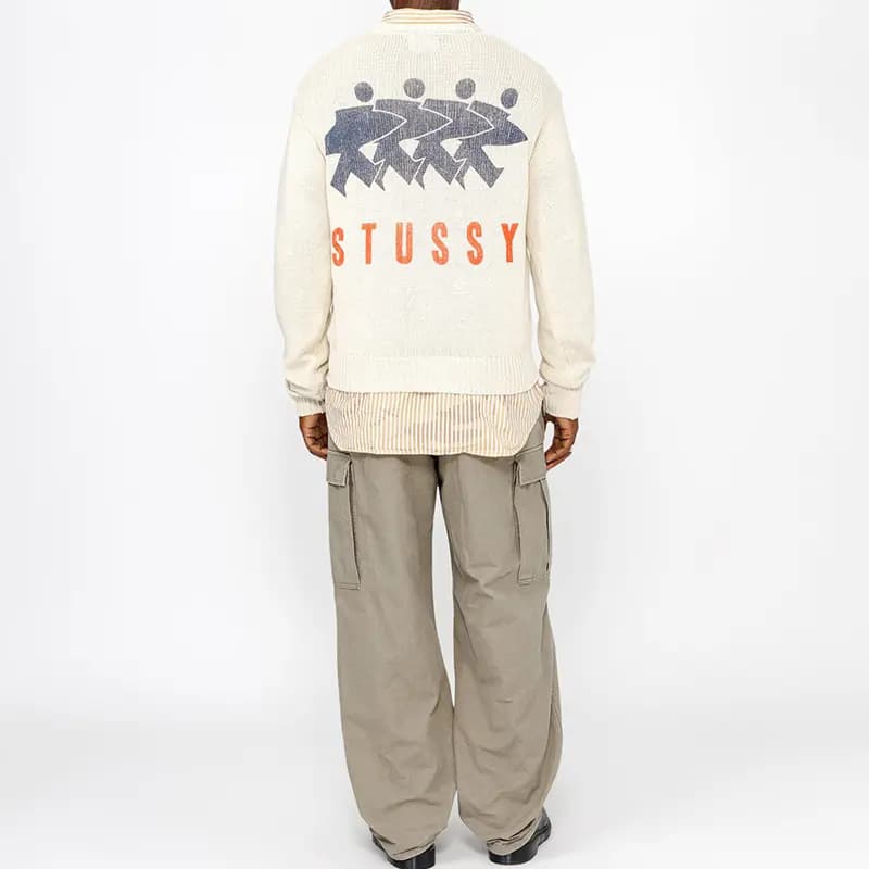 Stussy Surfman Icon Pambıq Sviter 11
