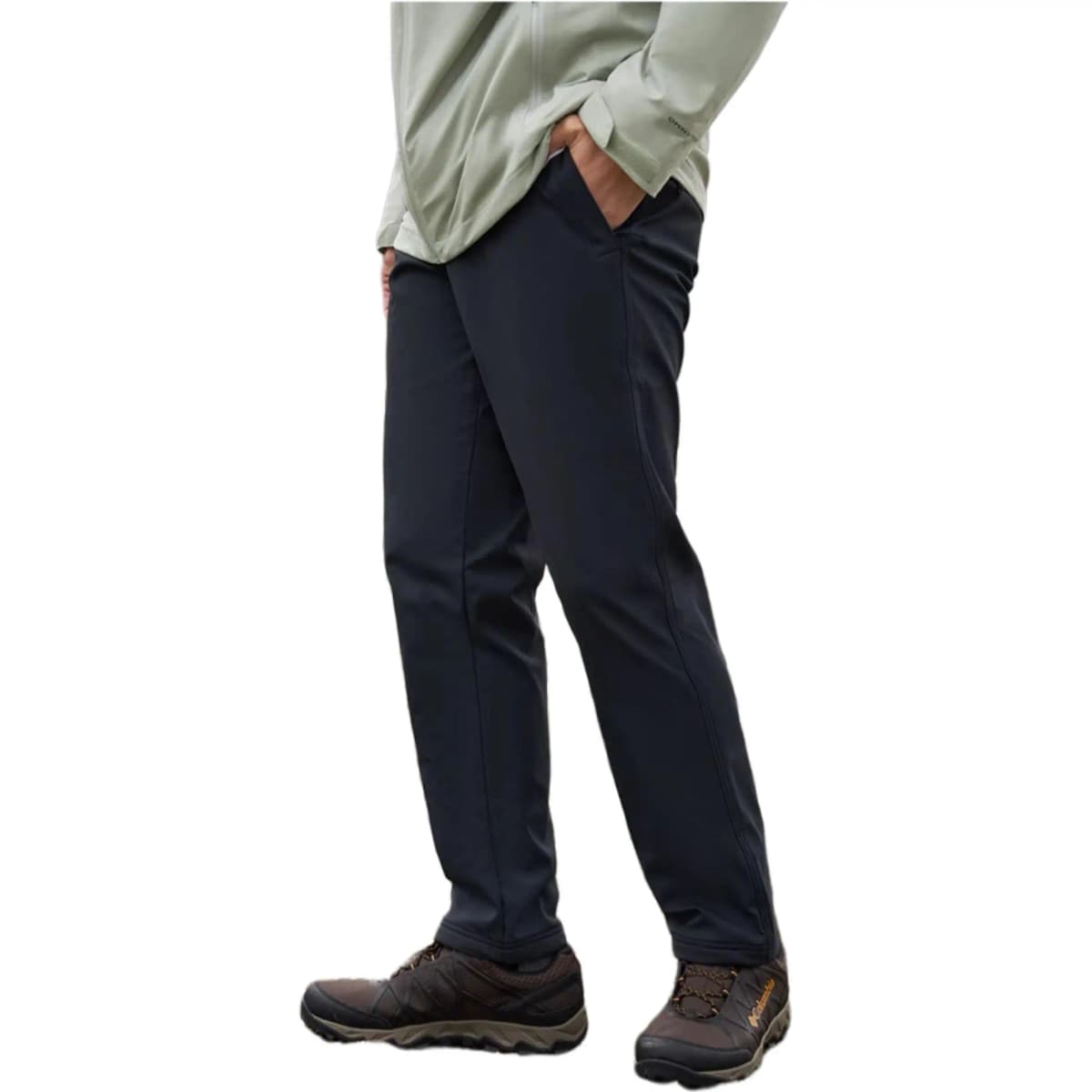 Columbia Water-Repellent Warm Dry Solid Hiking Pants Men's Black 4