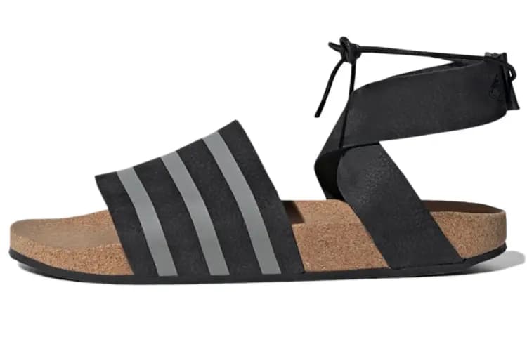 Adidas Adilette Ankle Wrap Qadın Sandalı Qara/Boz
