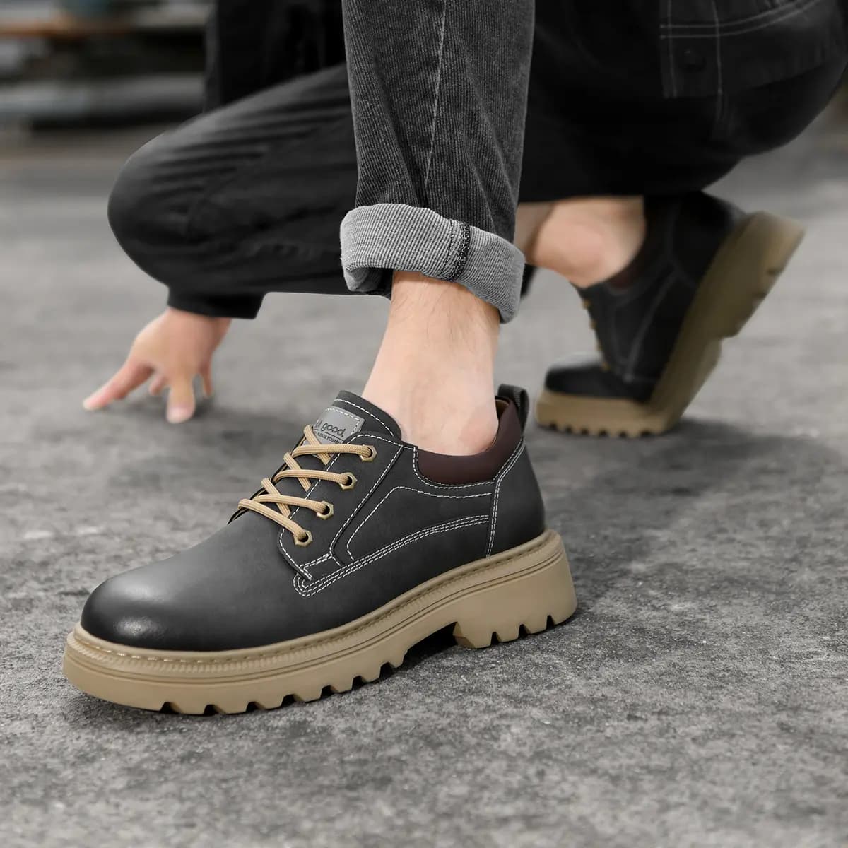 HLA Vintage Fashion Work Boots & Casual Shoes Men 6