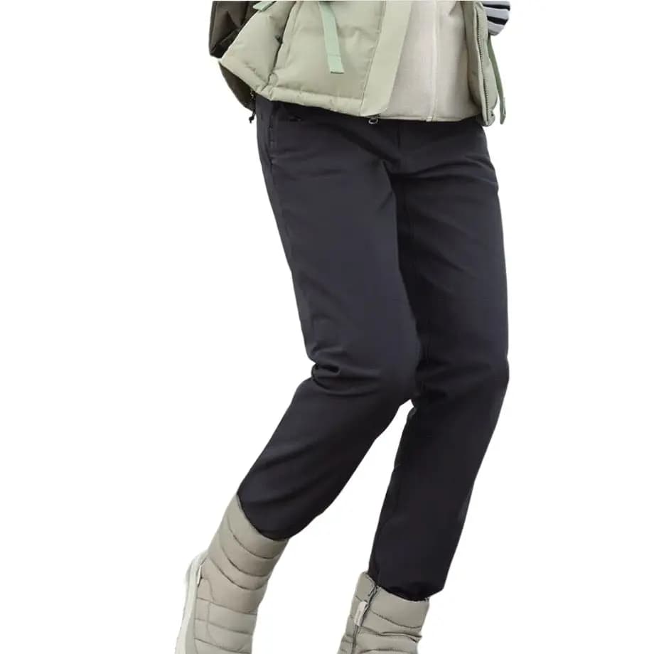Columbia Fleece-Lined Straight-Leg Qadın Yürüş Şalvarı Qara 3