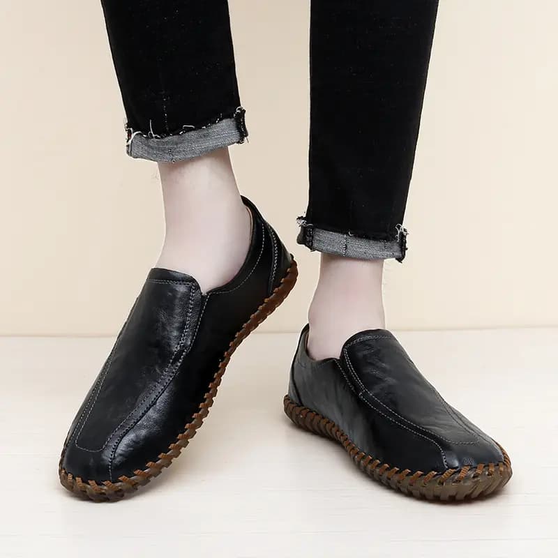 Gongli Meili Dəri Loafer Kişi 12