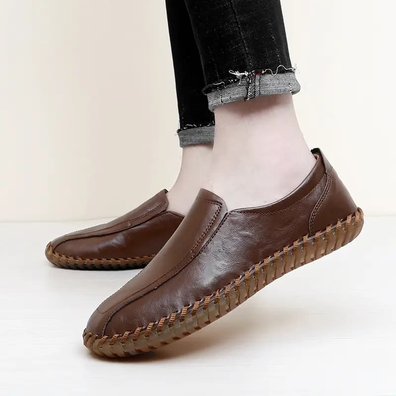 Gongli Meili Dəri Loafer Kişi 18