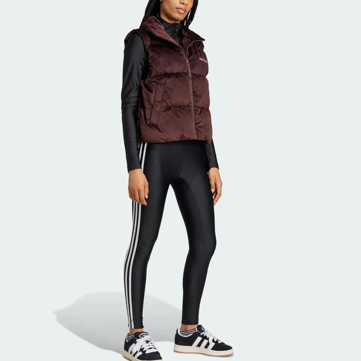 Adidas Originals Regen FW24 Qadın Jileti Tünd Boz/Qəhvəyi 4