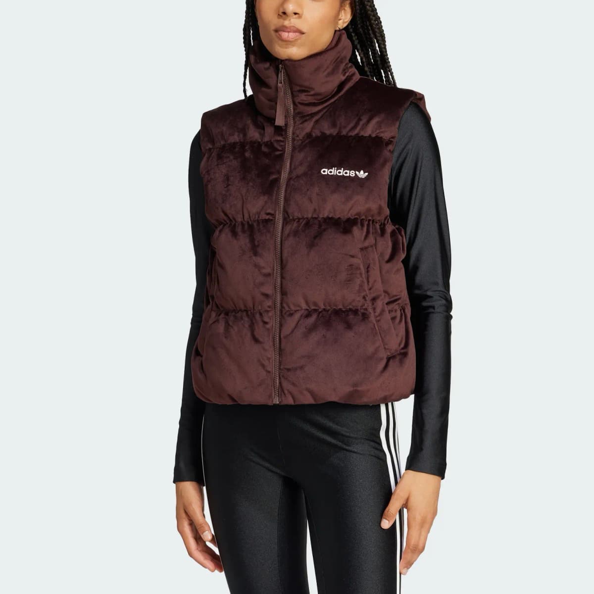 Adidas Originals Regen FW24 Qadın Jileti Tünd Boz/Qəhvəyi 2