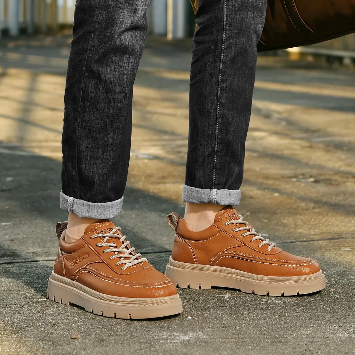 HLA Synthetic Leather Casual Fashion Work Shoes Men's 21