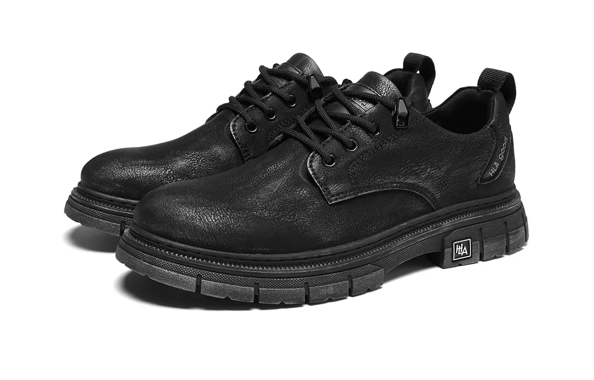 HLA Fashion Work Boots Skateboard Shoes Casual Platform Bata Men 2