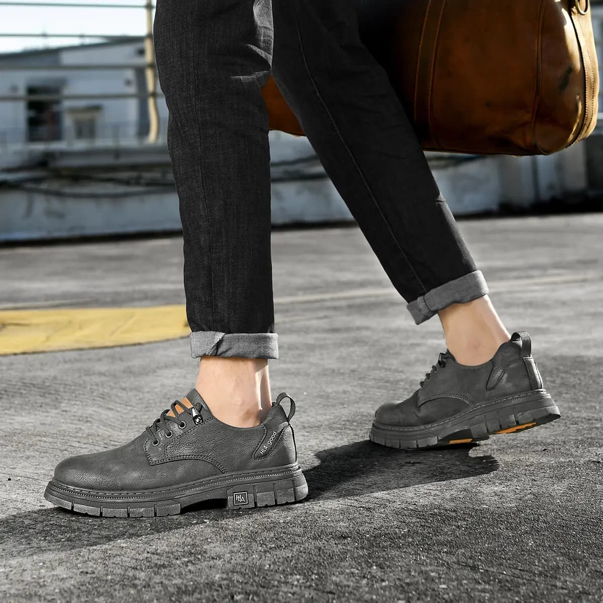 HLA Fashion Work Boots Skateboard Shoes Casual Platform Bata Men 13