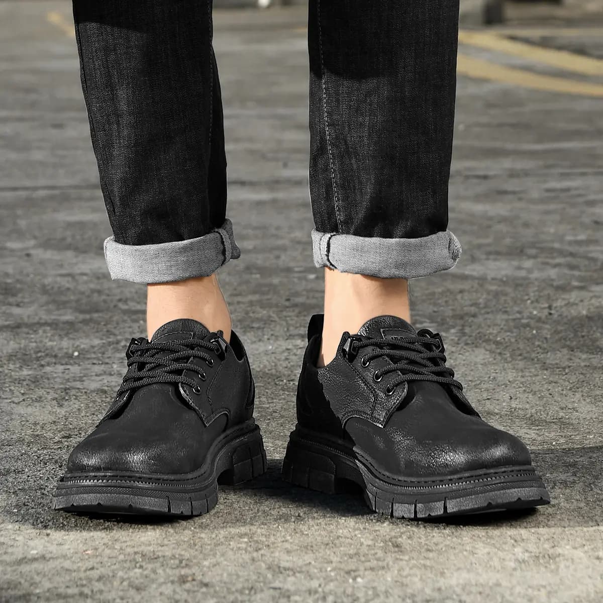 HLA Fashion Work Boots Skateboard Shoes Casual Platform Bata Men 6