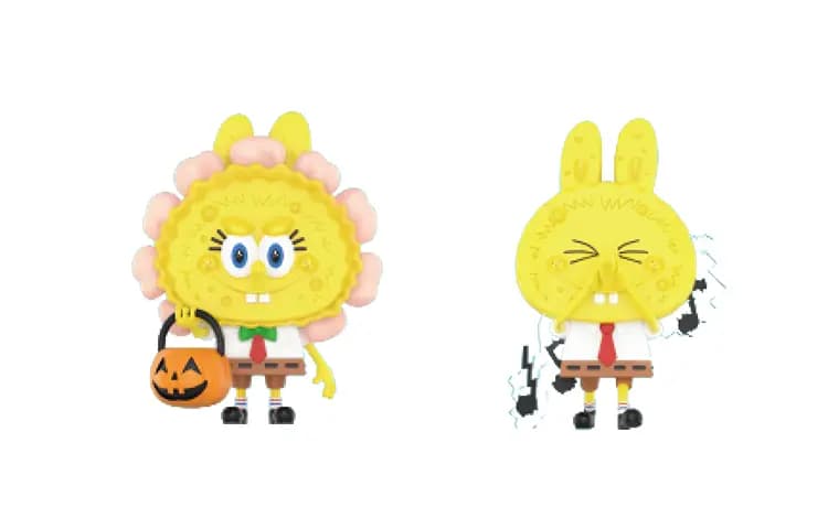 POP MART LABUBU SpongeBob Collection Blind Box Products Single Mystery Box/Full Box 12 Pcs 6