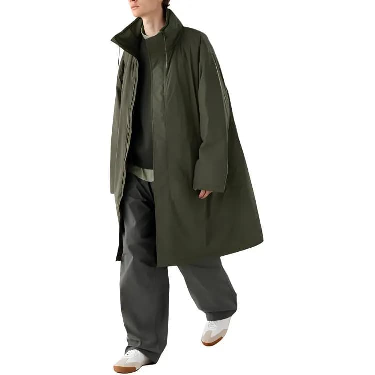 UNIQLO C Collection Palto Unisex 57 Tünd Zeytun 4