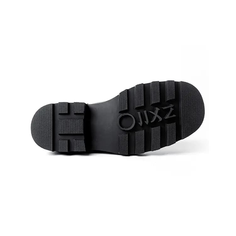 HUANXIANGZHE Ankle Boots Unisex Black 7