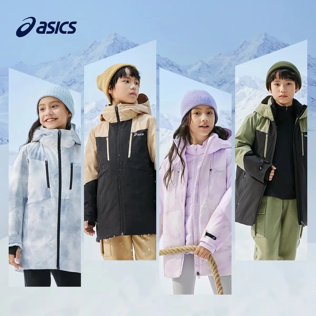 Asics Yeniyetmə üçün Pambıqlı Gödəkçə Boz 4