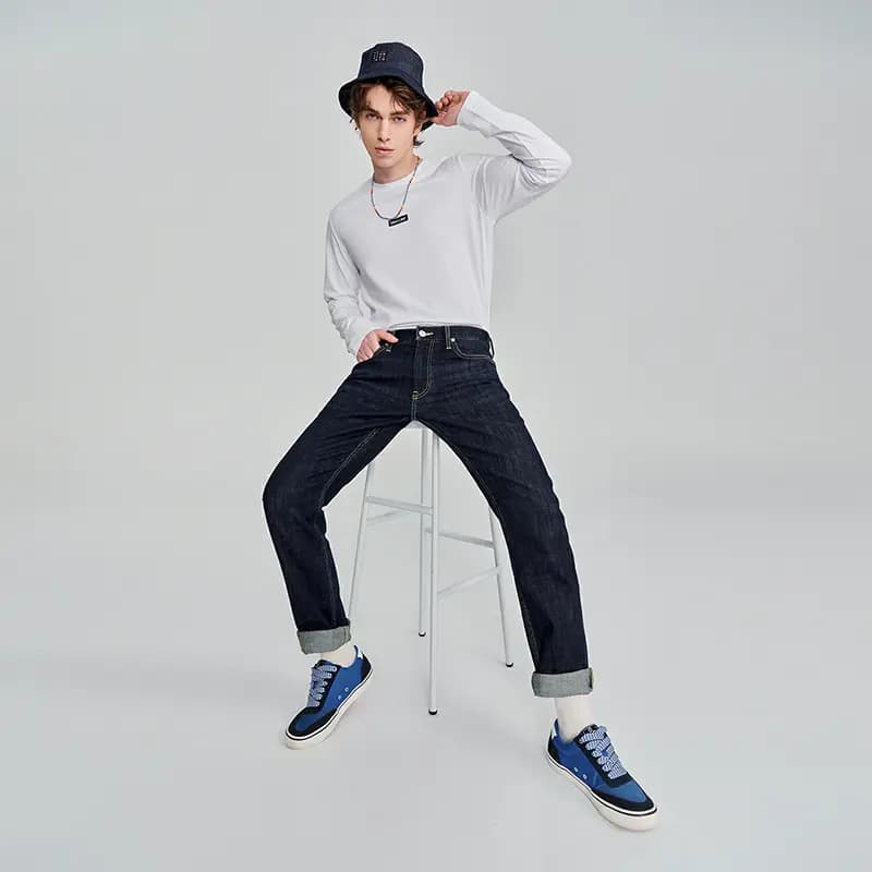 Lee FW24 726 Standard Jeans Kişi Tünd Göy 3