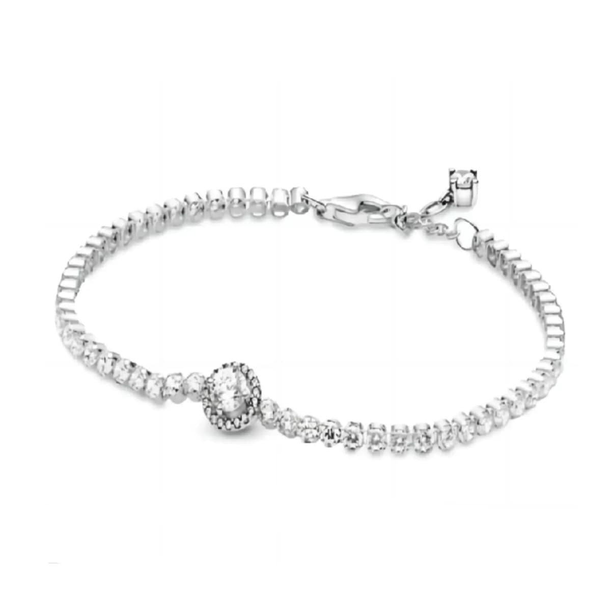 Pandora Sparkling Halo Tennis Qadın Bilərziyi Gümüş
