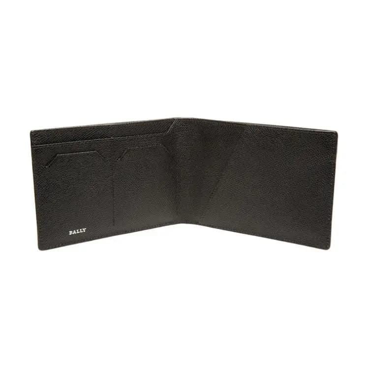 BALLY Thalek Dəri Pasport Qabı Kişi Qara 4