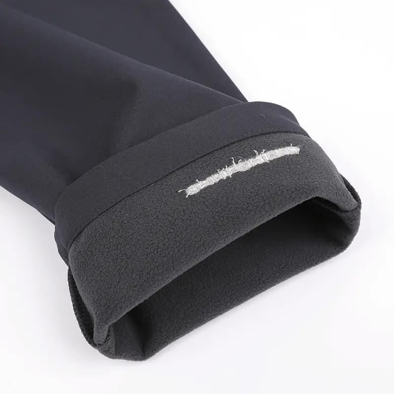 Columbia Solid Color Water-Repellent Fleece-Lined Warm Straight-Leg Pants Men's Black 7