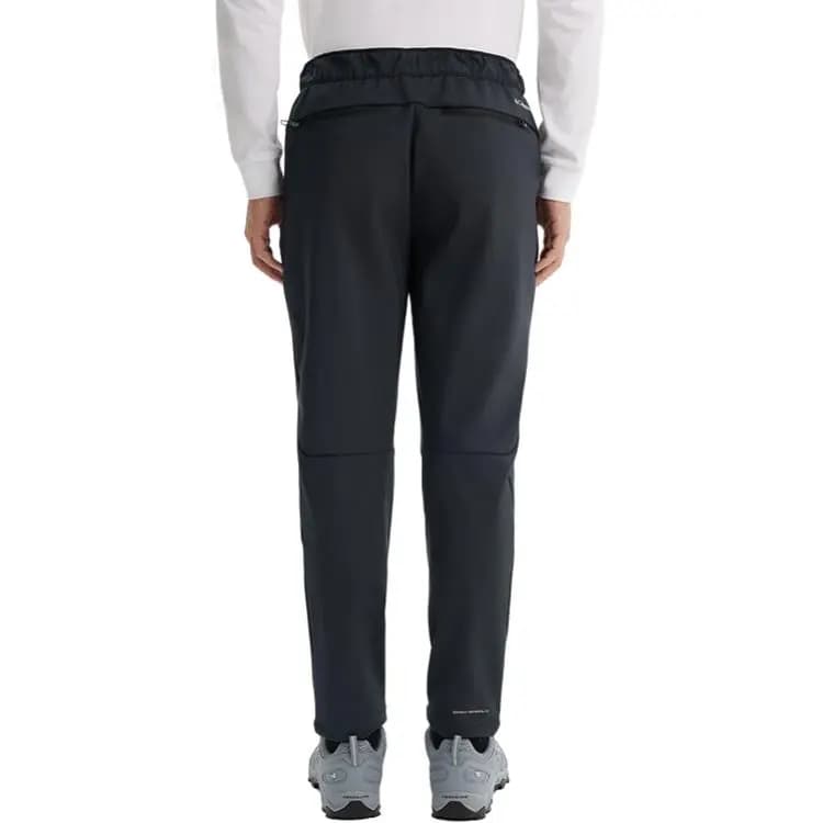 Columbia Solid Color Water-Repellent Fleece-Lined Warm Straight-Leg Pants Men's Black 5