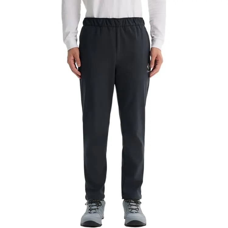 Columbia Solid Color Water-Repellent Fleece-Lined Warm Straight-Leg Pants Men's Black 4