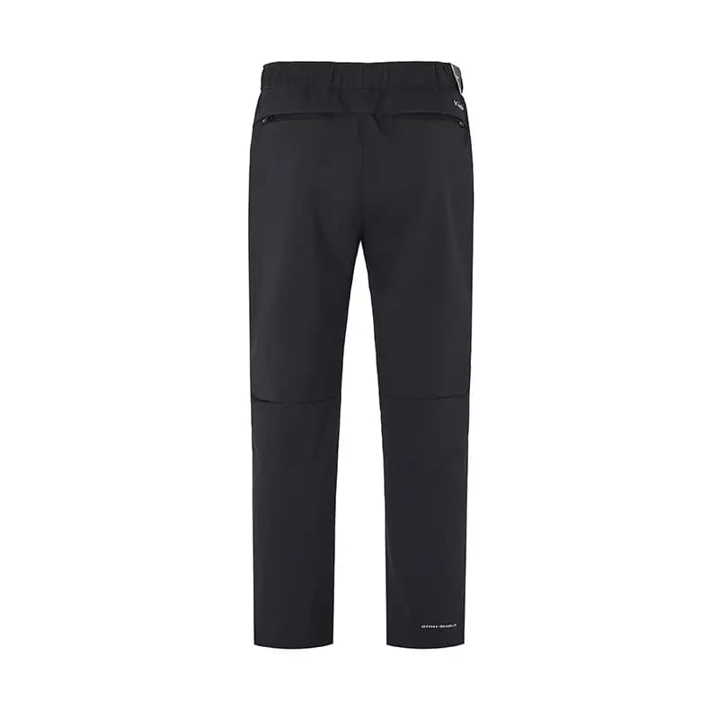 Columbia Solid Color Water-Repellent Fleece-Lined Warm Straight-Leg Pants Men's Black 2