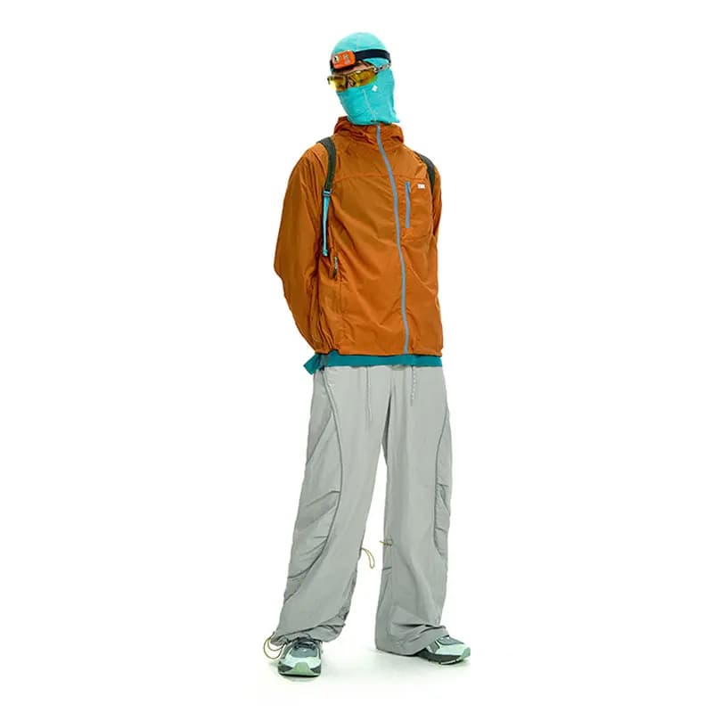 NOTHOMME Outdoor Lightweight C6 Water-Repellent Curved Split Drawstring Sport Loose Casual Pants Unisex 5