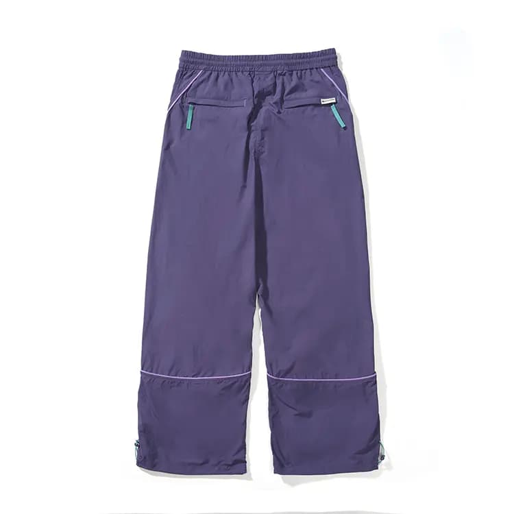 NOTHOMME Outdoor Lightweight C6 Water-Repellent Curved Split Drawstring Sport Loose Casual Pants Unisex 12