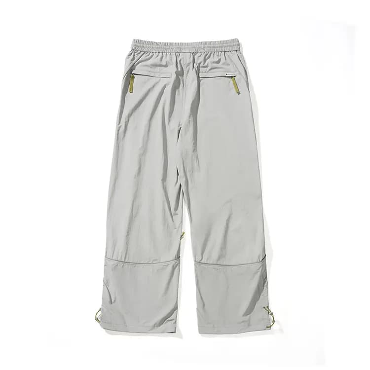 NOTHOMME Outdoor Lightweight C6 Water-Repellent Curved Split Drawstring Sport Loose Casual Pants Unisex 2